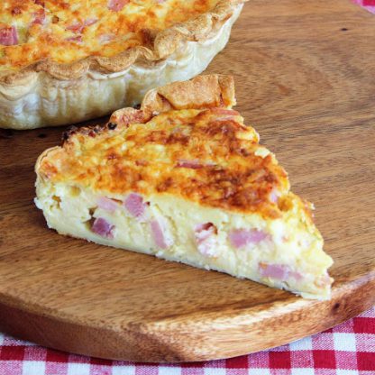Classic Cheese and Bacon Quiche